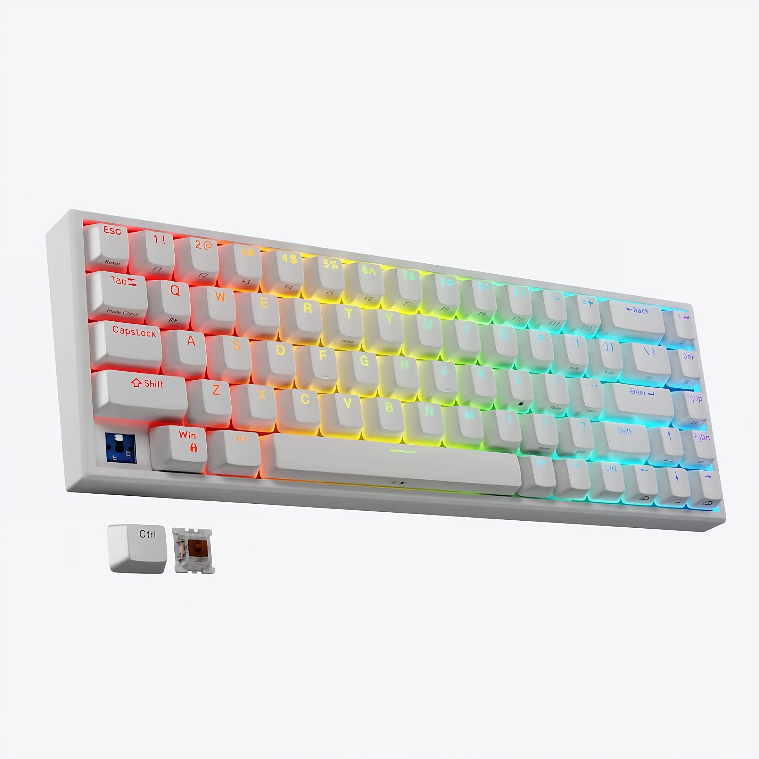 Amazon.in: Buy Tilted Nation 65% Percent Keyboard White - Compact